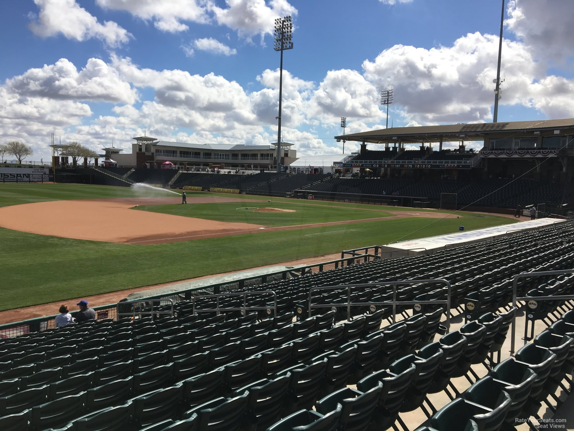 section 115, row r seat view  - surprise stadium