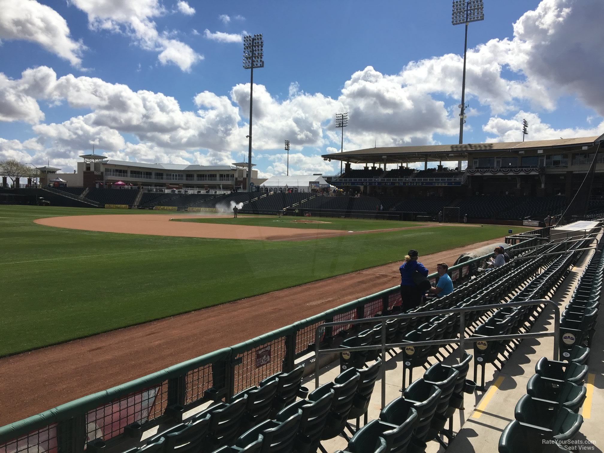 section 117, row e seat view  - surprise stadium