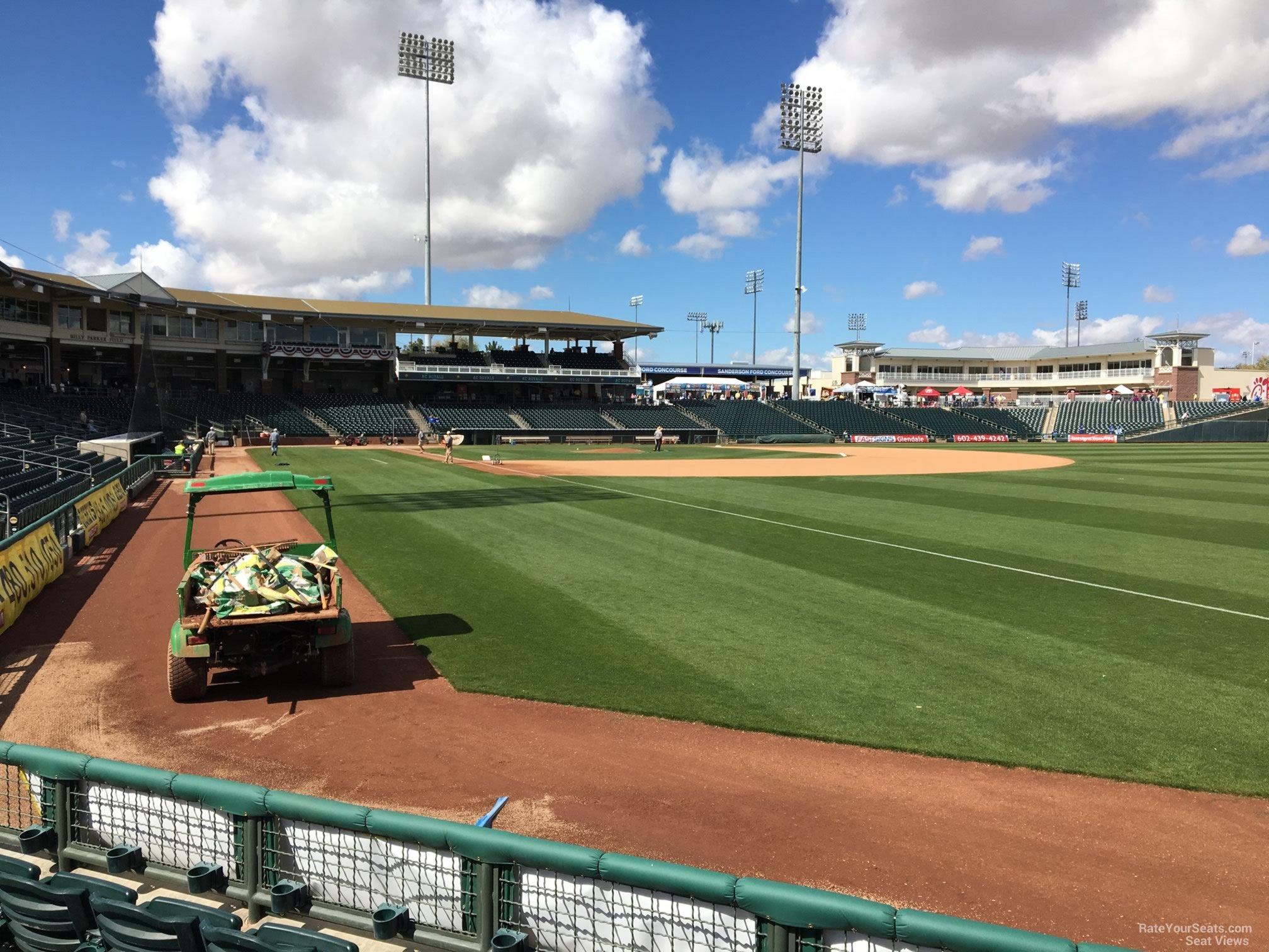 section 122, row e seat view  - surprise stadium