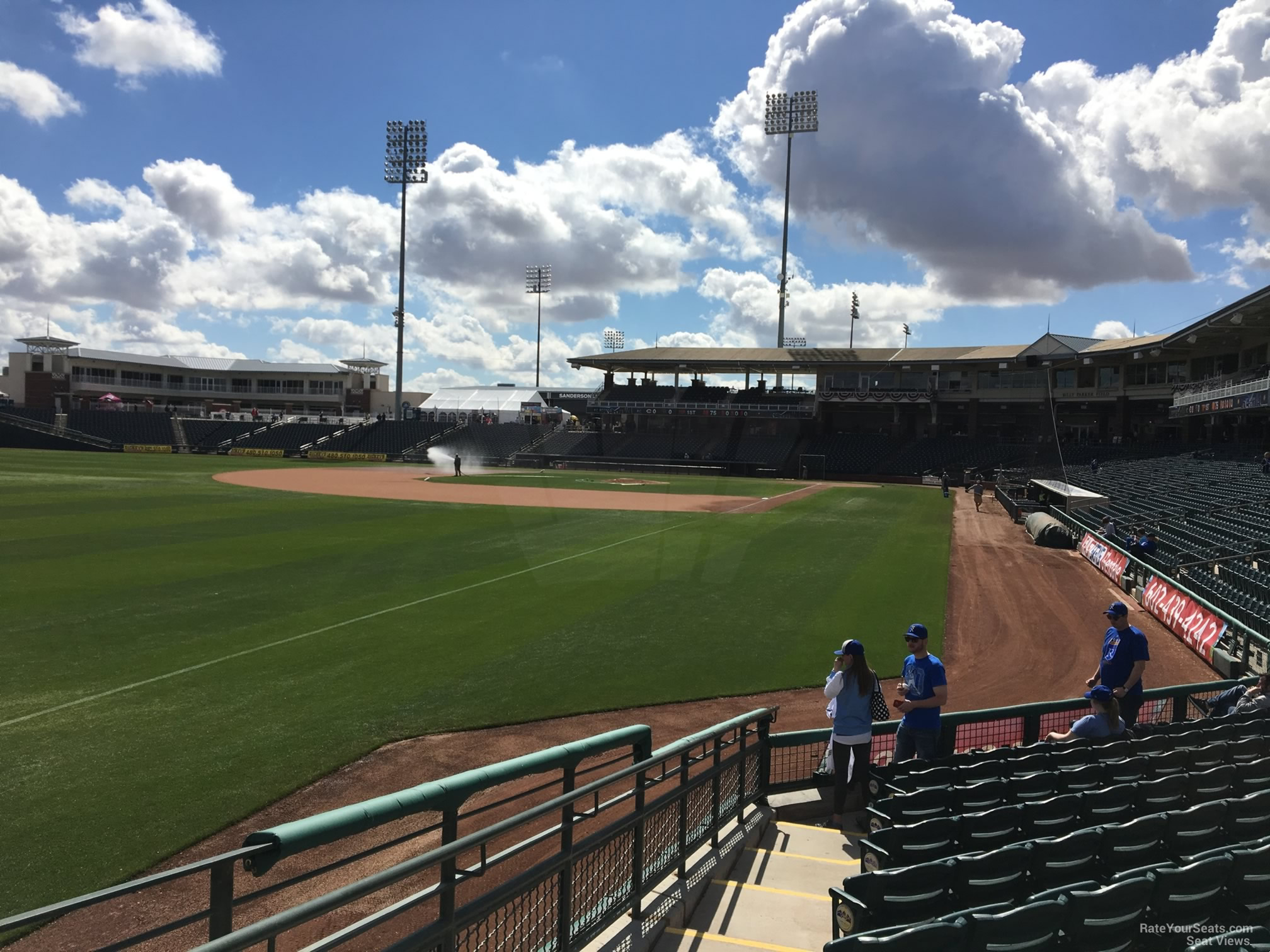 section 123, row k seat view  - surprise stadium