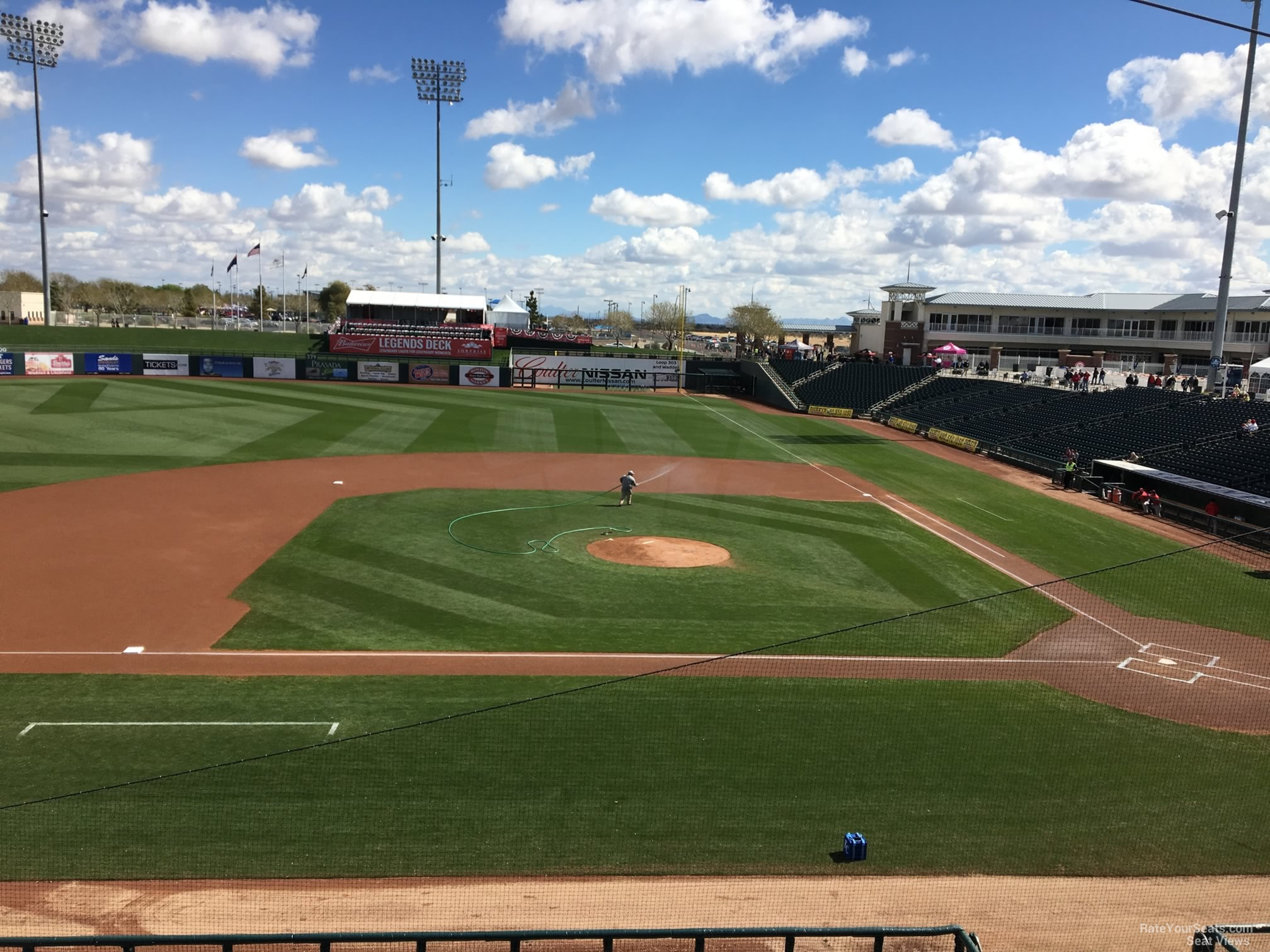 section 203, row b seat view  - surprise stadium