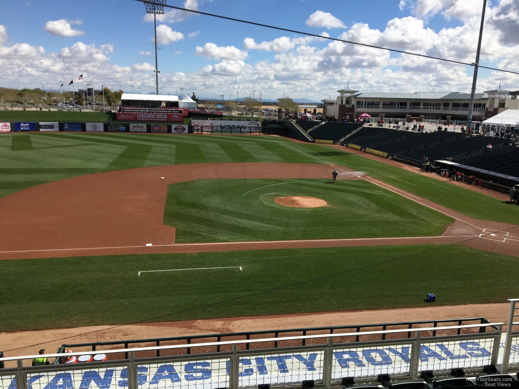 section 205, row f seat view  - surprise stadium