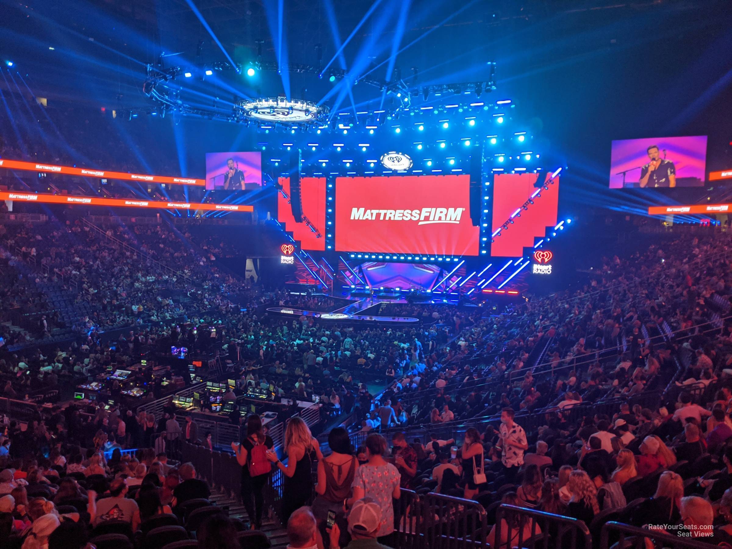 section 12, row z seat view  for concert - t-mobile arena