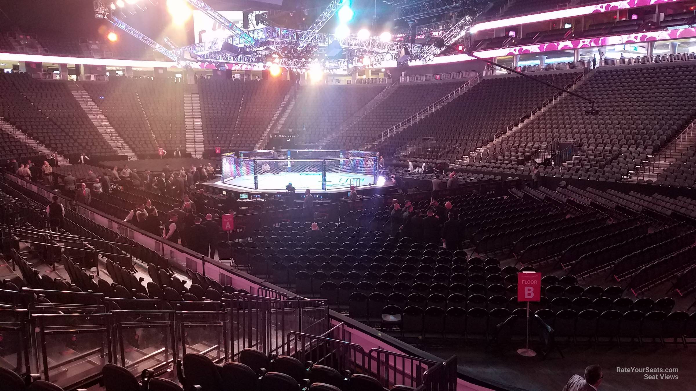 T-Mobile Arena Section 8 Fighting Seating - RateYourSeats.com