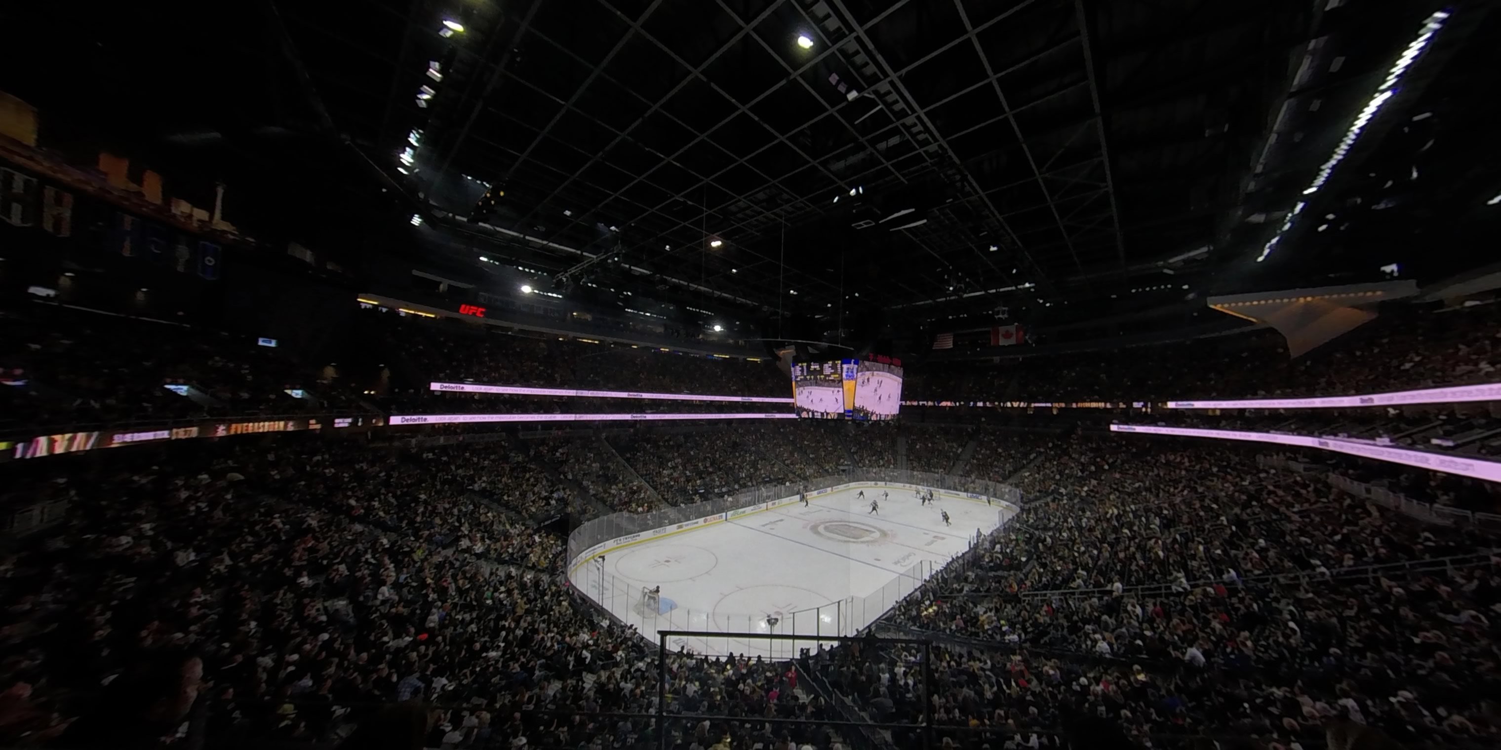 section 104 panoramic seat view  for hockey - t-mobile arena