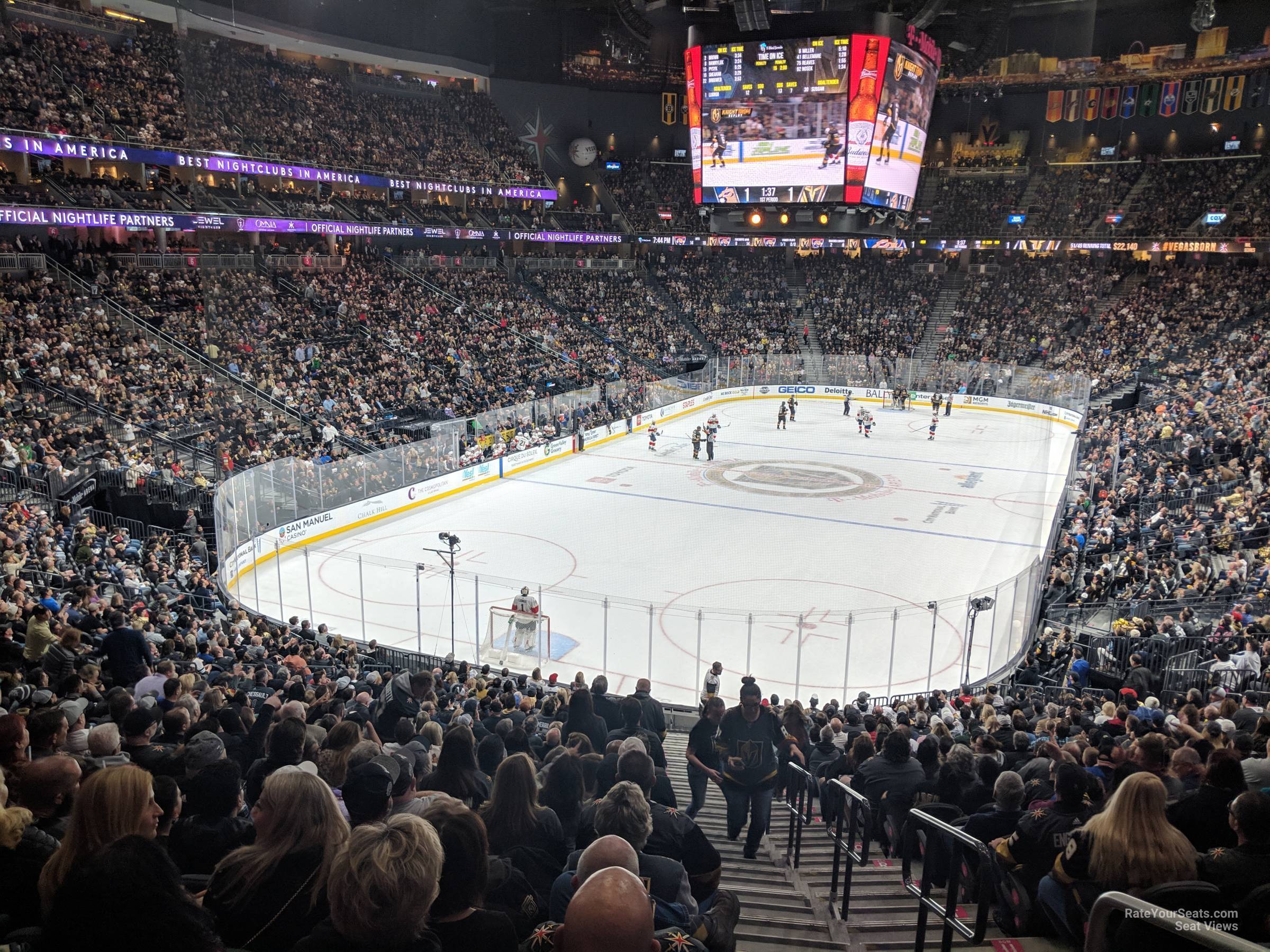 section 11, row z seat view  for hockey - t-mobile arena