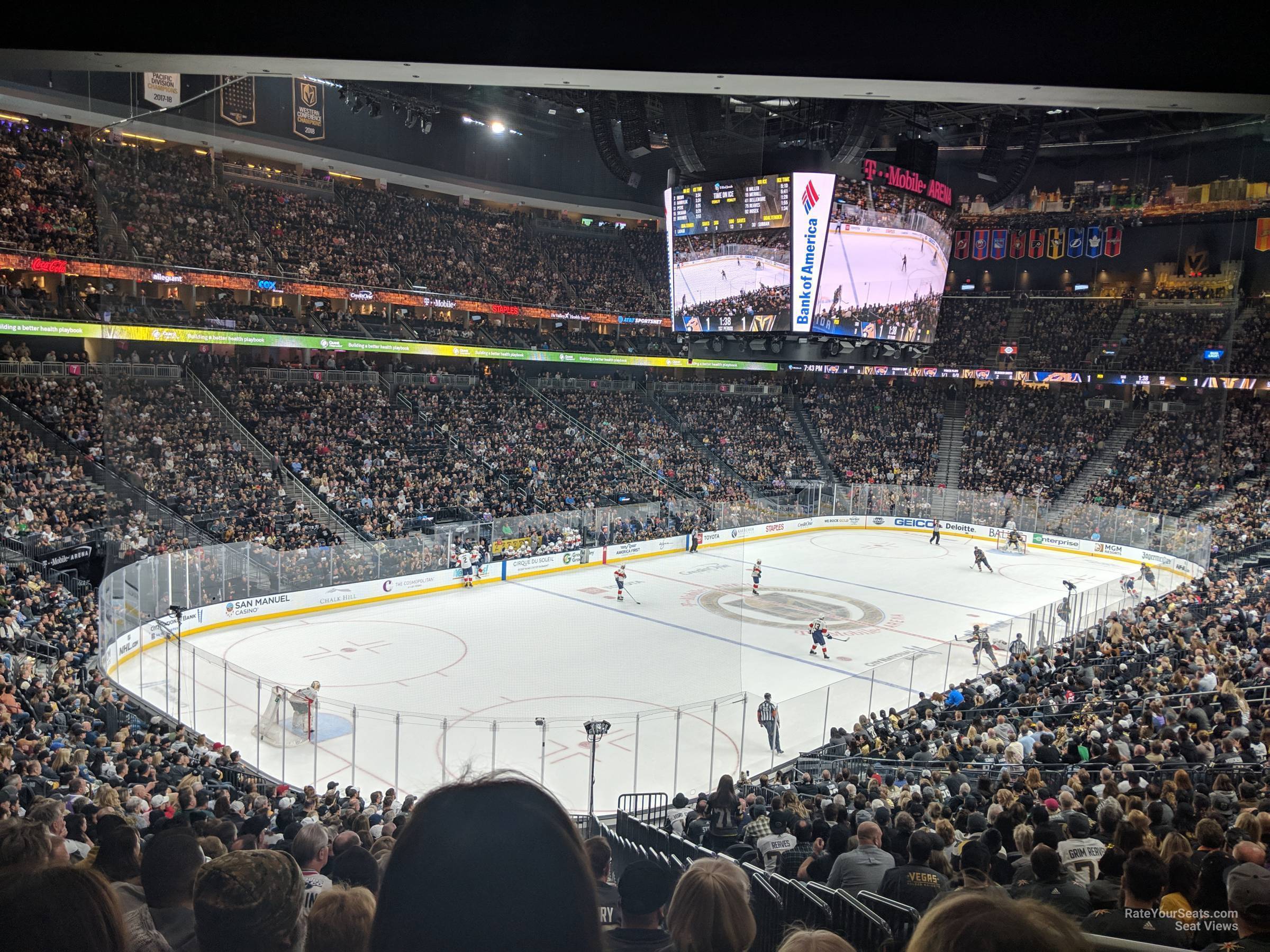 section 12, row z seat view  for hockey - t-mobile arena