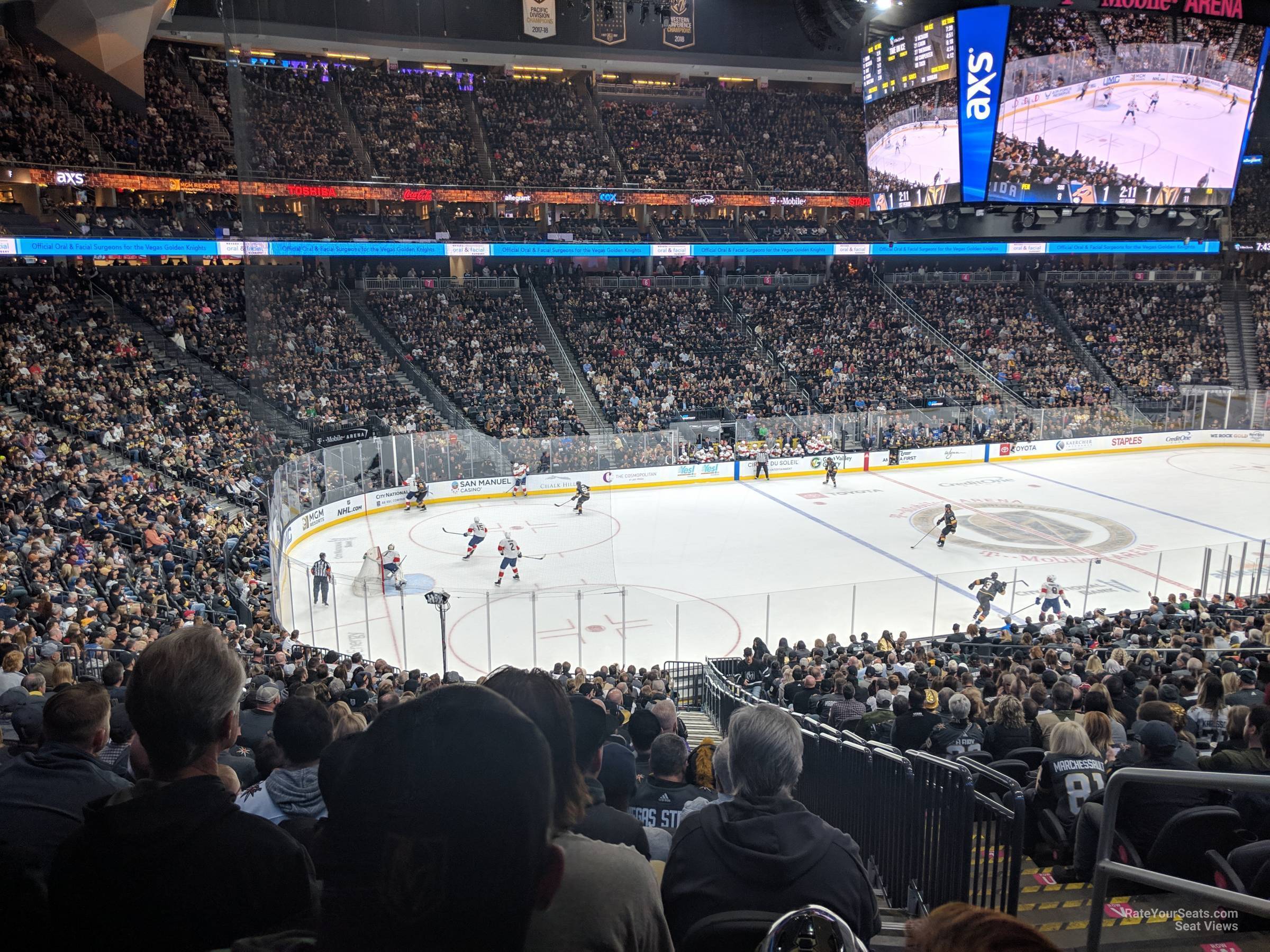 section 13, row z seat view  for hockey - t-mobile arena