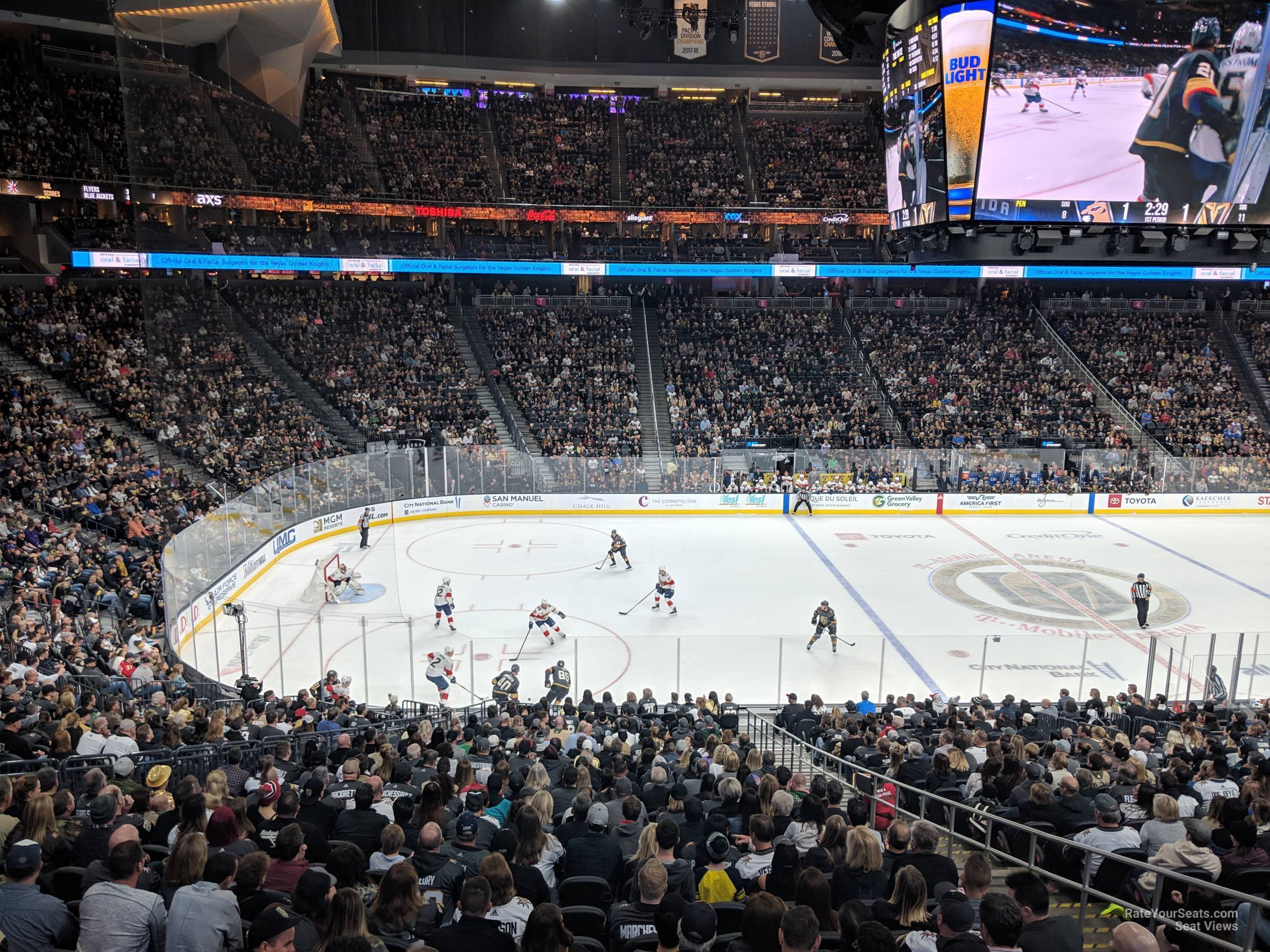 section 14, row z seat view  for hockey - t-mobile arena