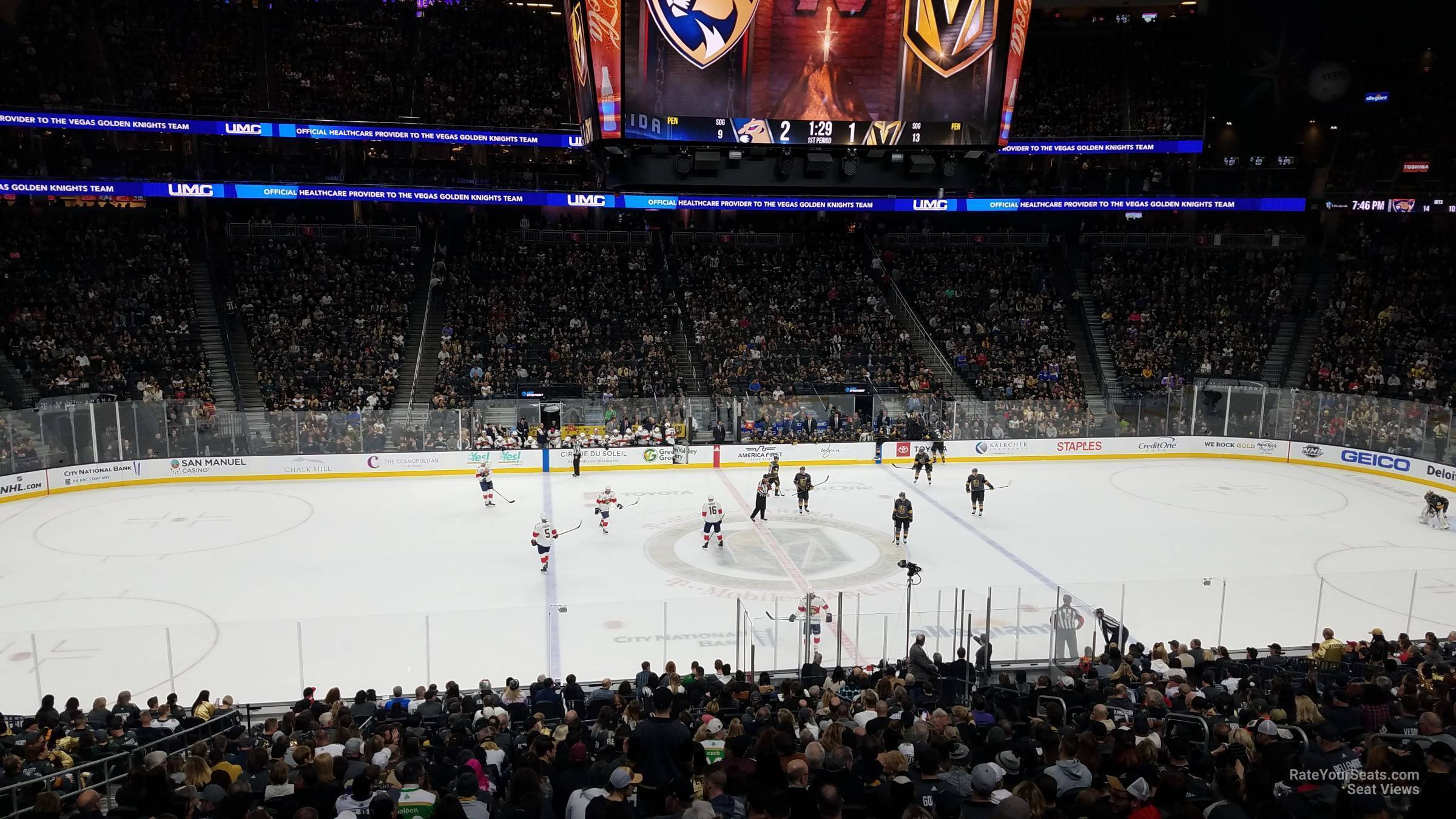 section 15 seat view  for hockey - t-mobile arena