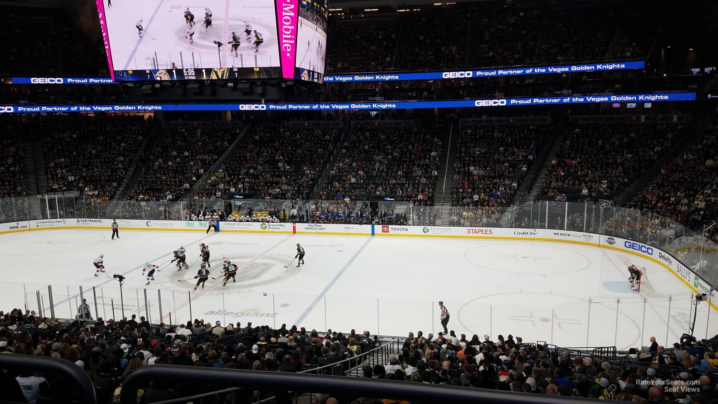section 17, row z seat view  for hockey - t-mobile arena