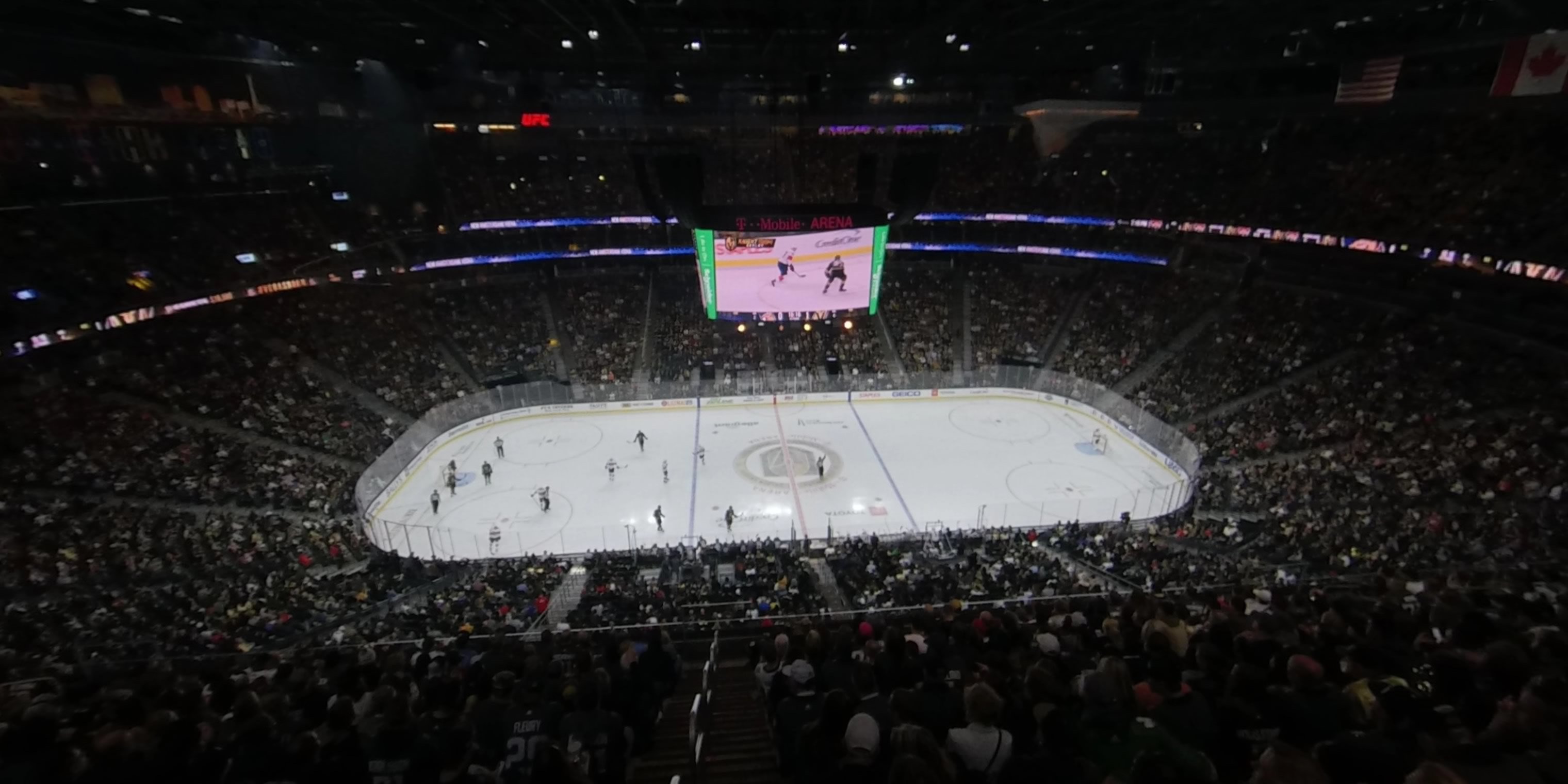 section 204 panoramic seat view  for hockey - t-mobile arena