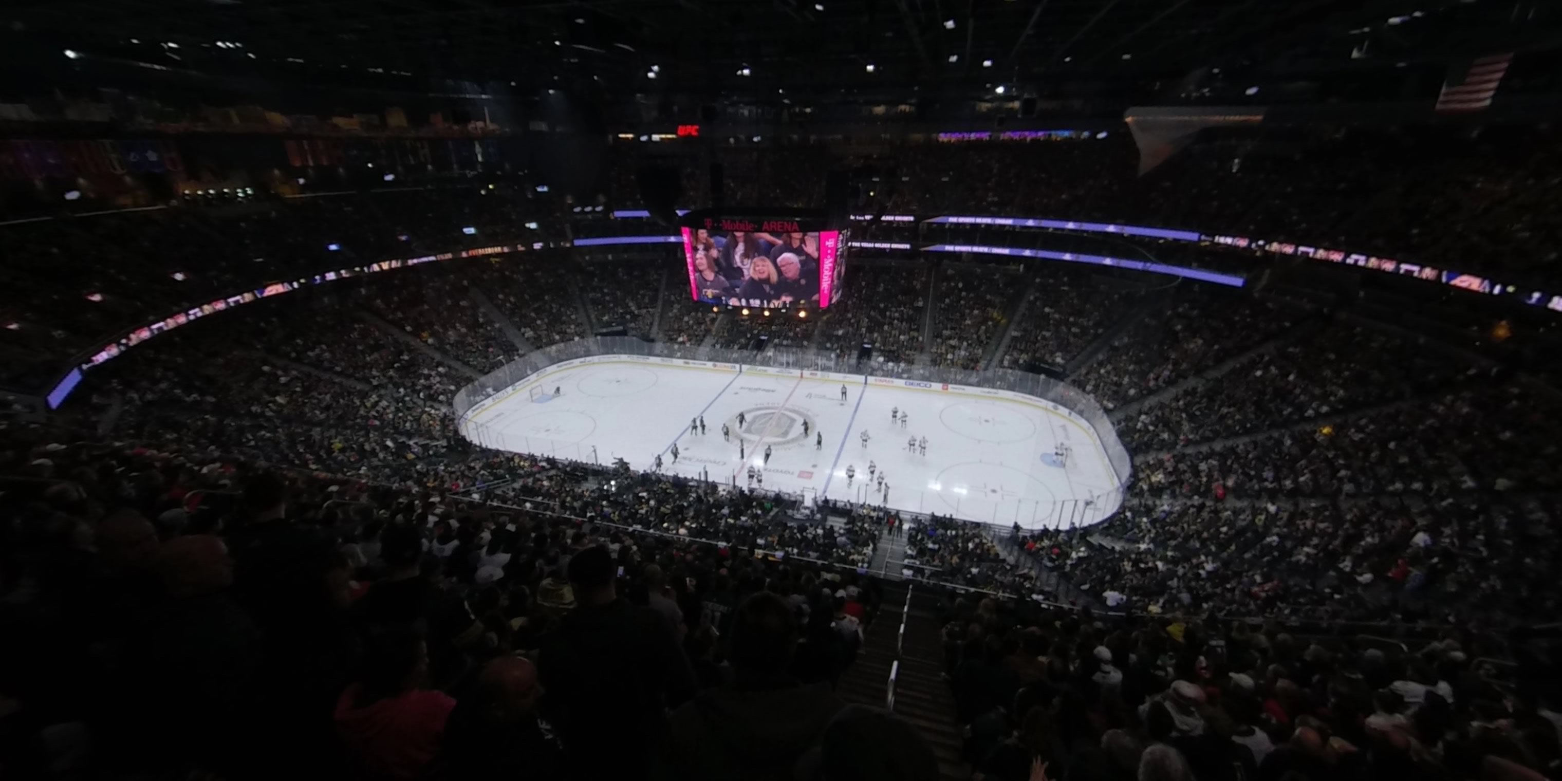 section 206 panoramic seat view  for hockey - t-mobile arena