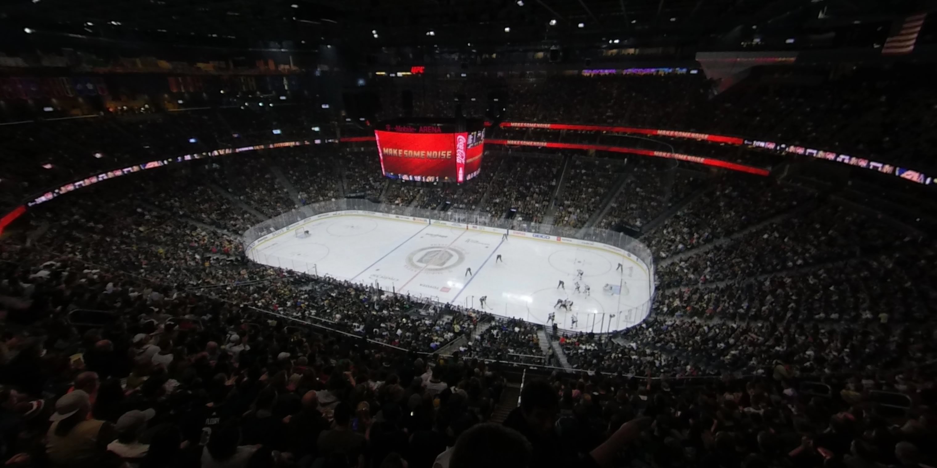 section 207 panoramic seat view  for hockey - t-mobile arena