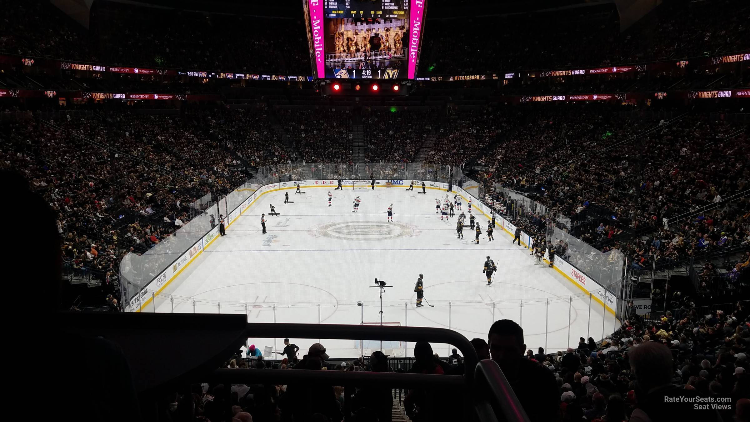 section 20 seat view  for hockey - t-mobile arena