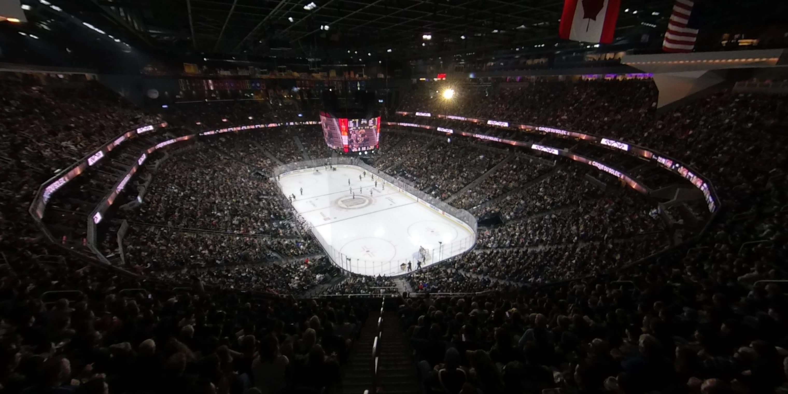 section 211 panoramic seat view  for hockey - t-mobile arena