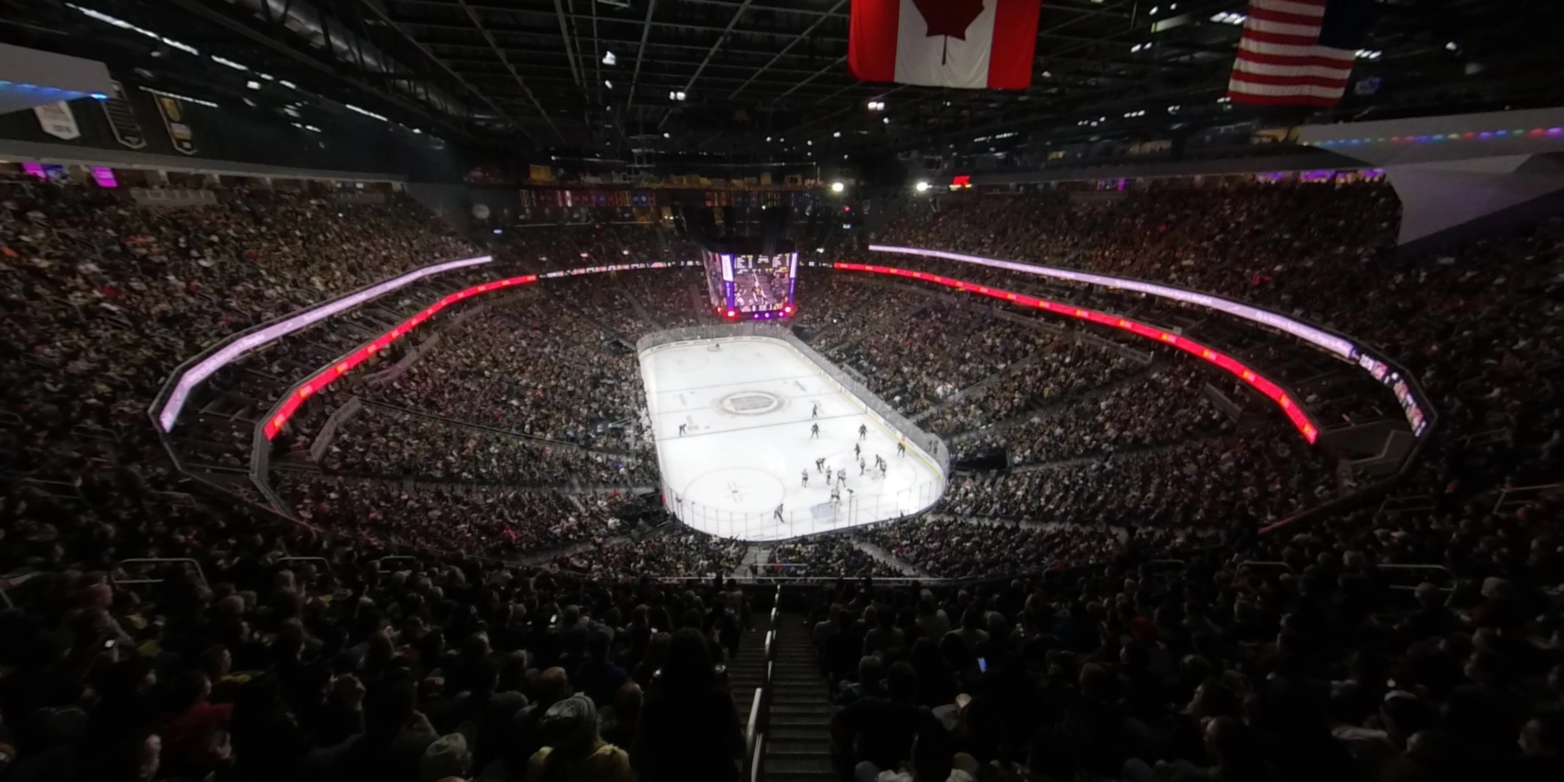 section 212 panoramic seat view  for hockey - t-mobile arena