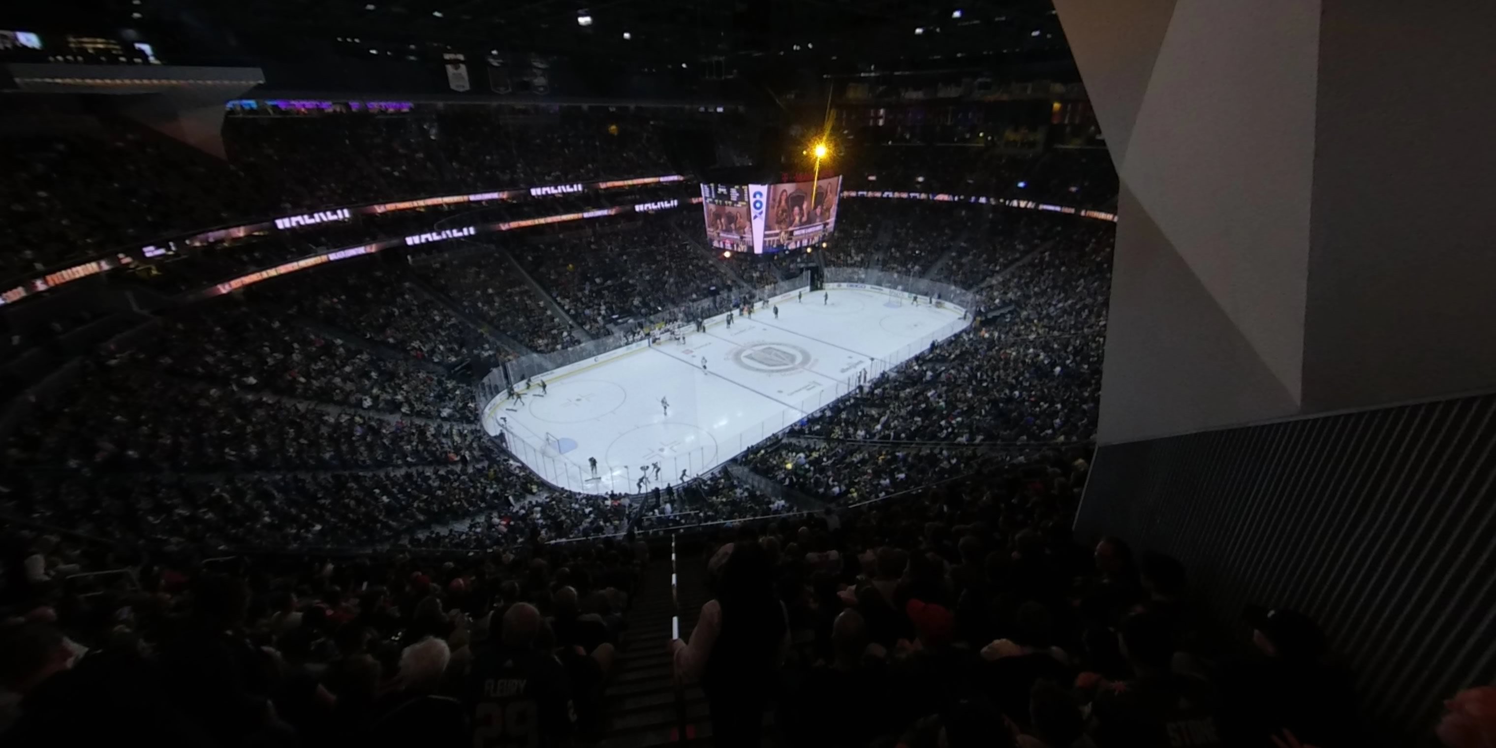 section 218 panoramic seat view  for hockey - t-mobile arena