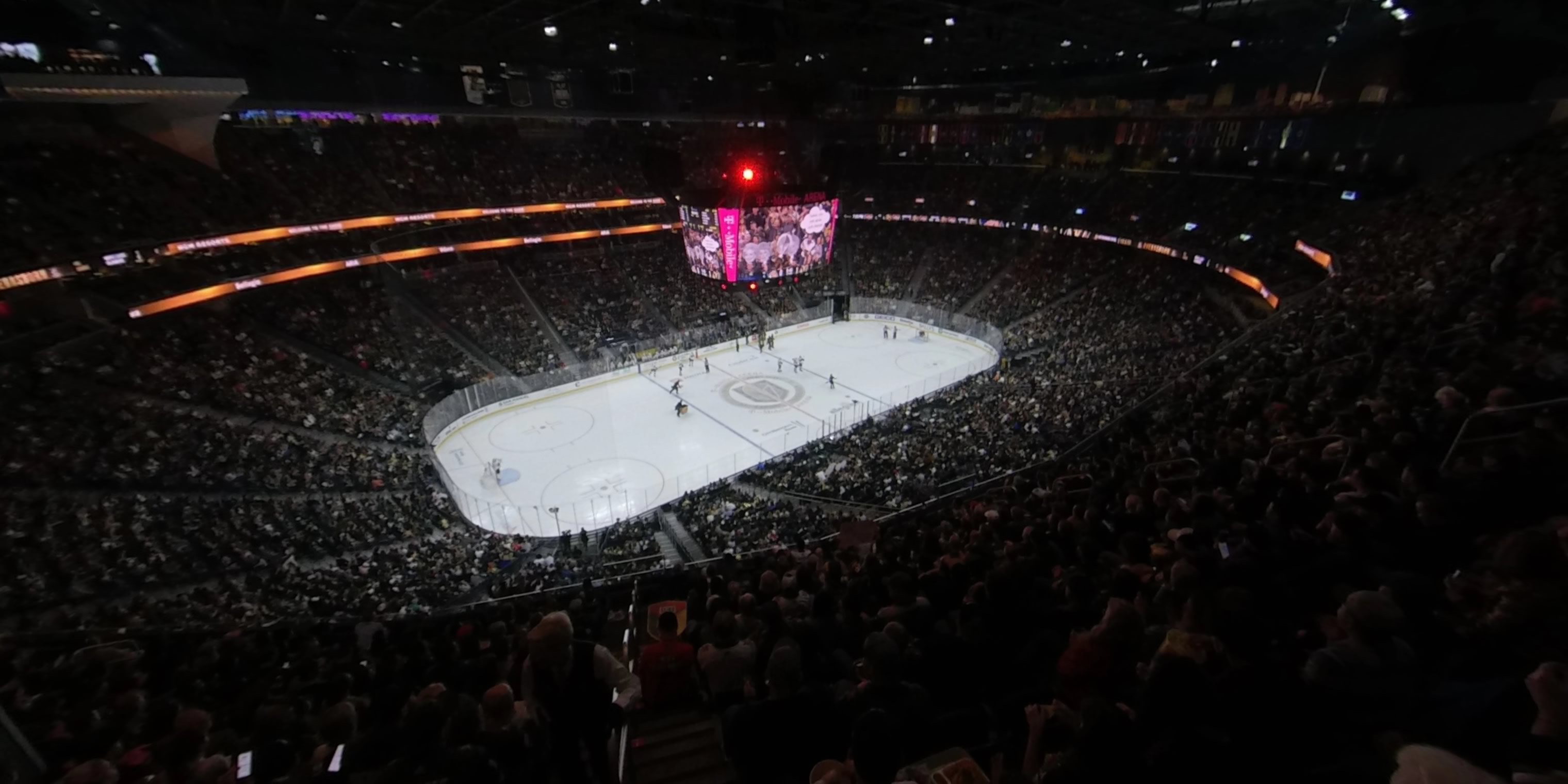 section 219 panoramic seat view  for hockey - t-mobile arena