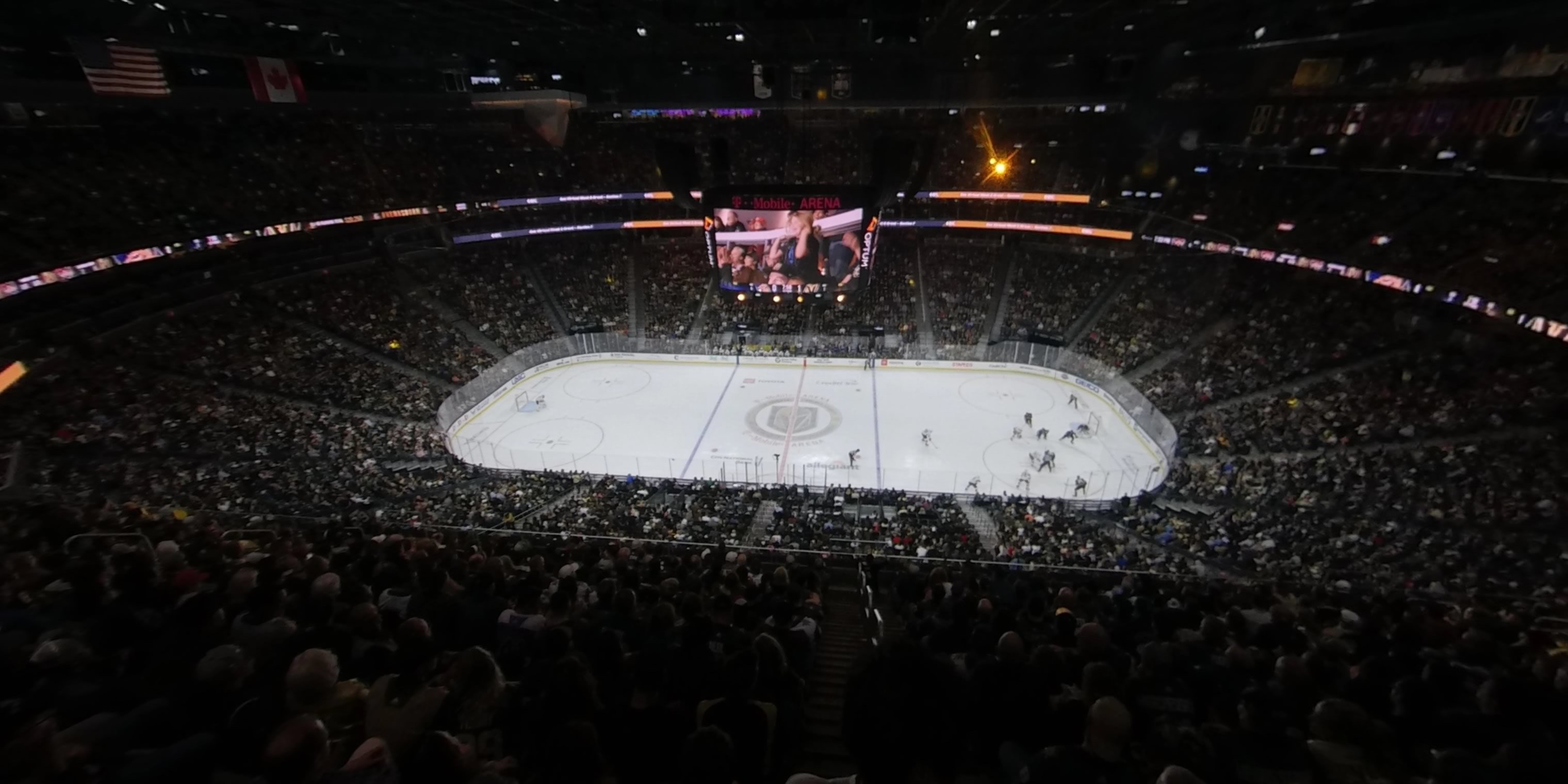 section 223 panoramic seat view  for hockey - t-mobile arena