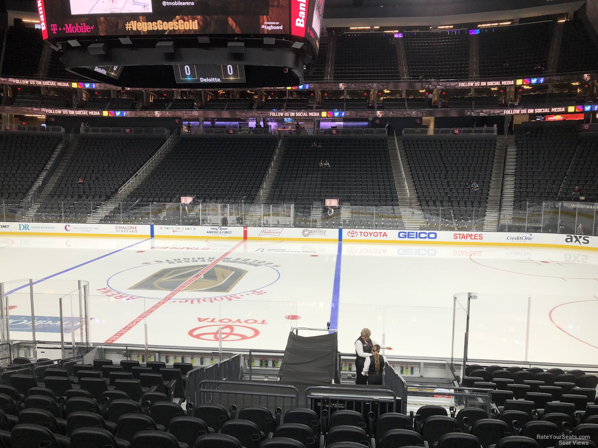 T-Mobile Arena på X: The court is down & we're ready for our