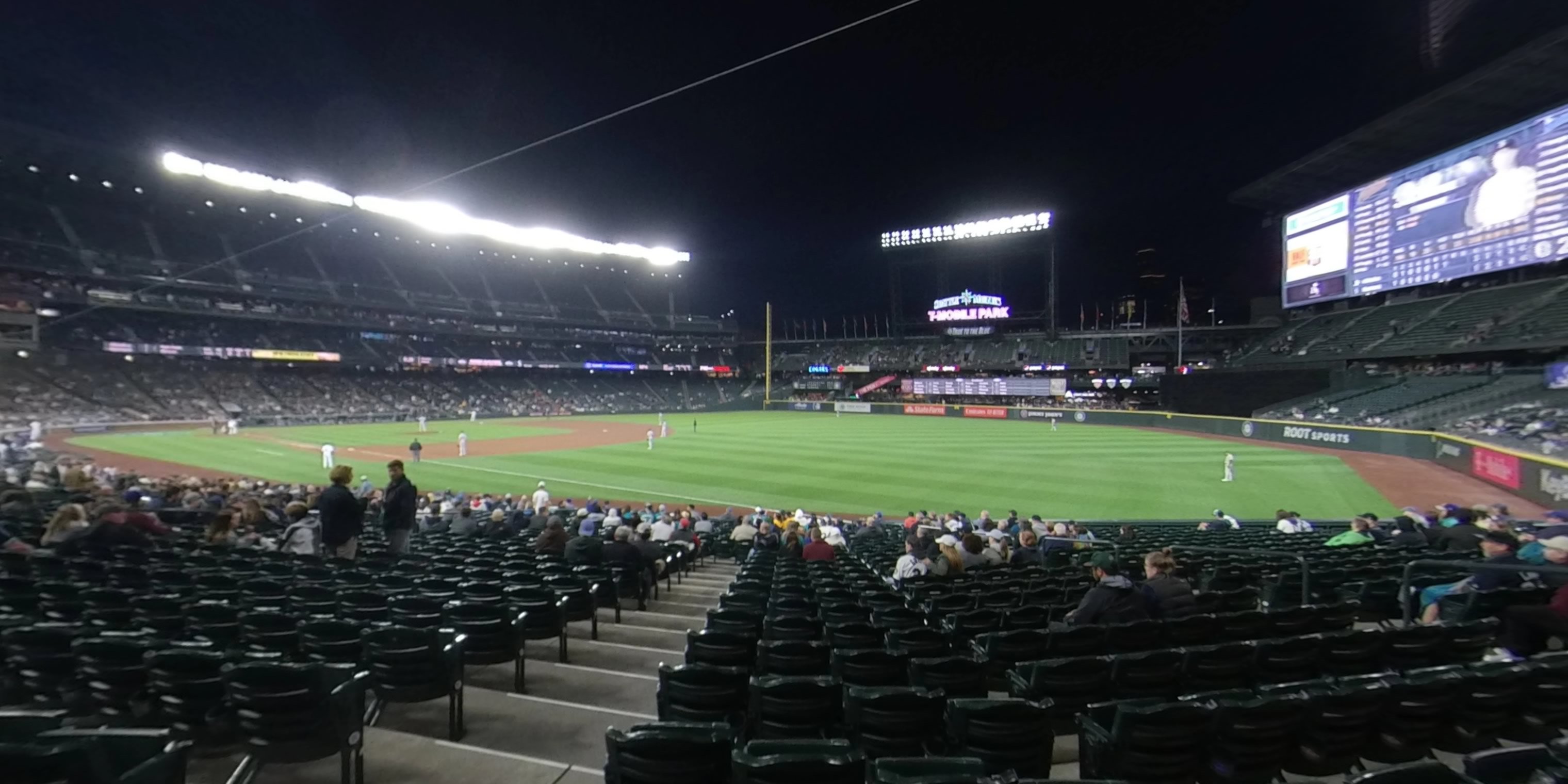 section 114 panoramic seat view  for baseball - t-mobile park