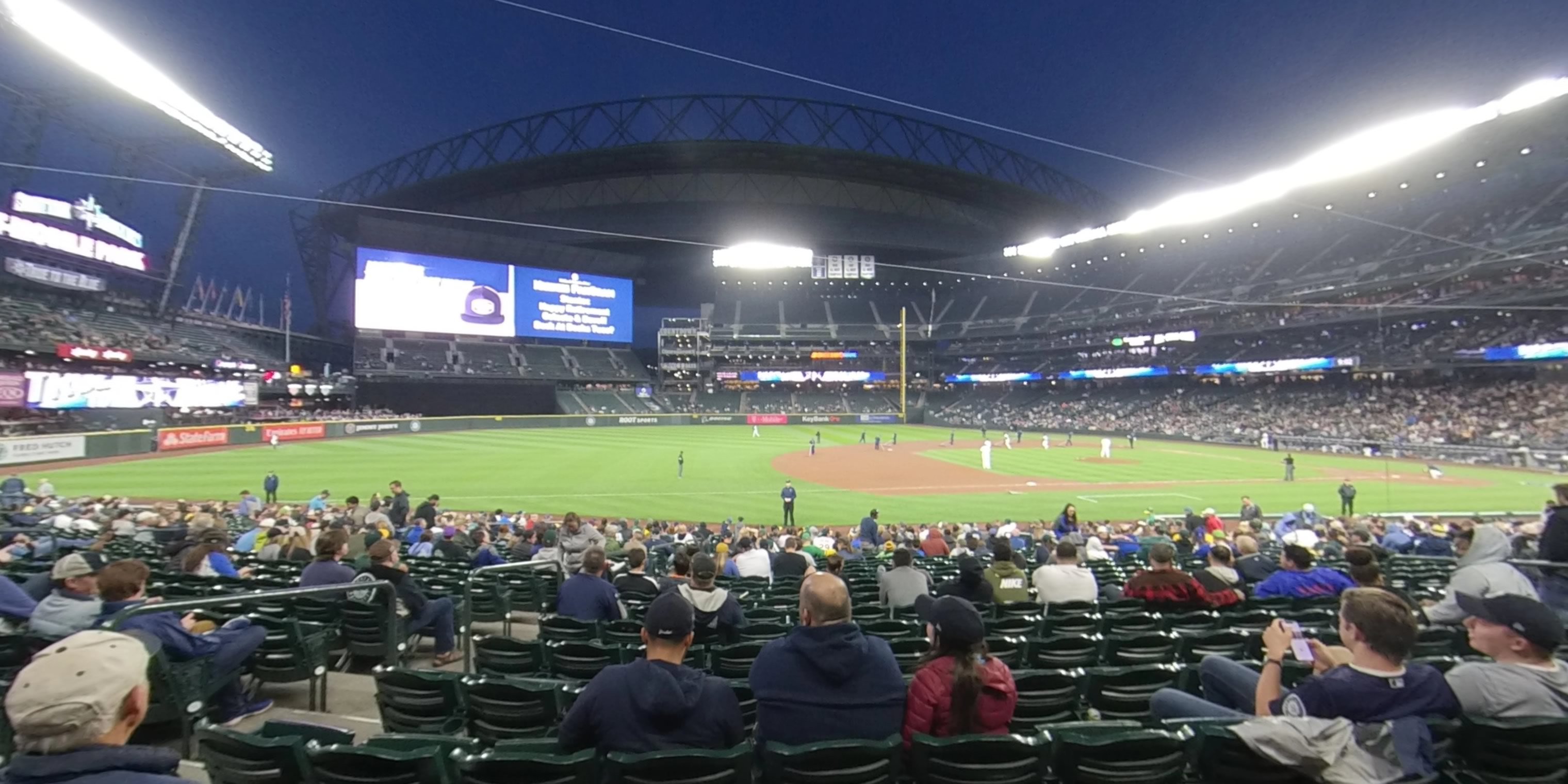 section 141 panoramic seat view  for baseball - t-mobile park