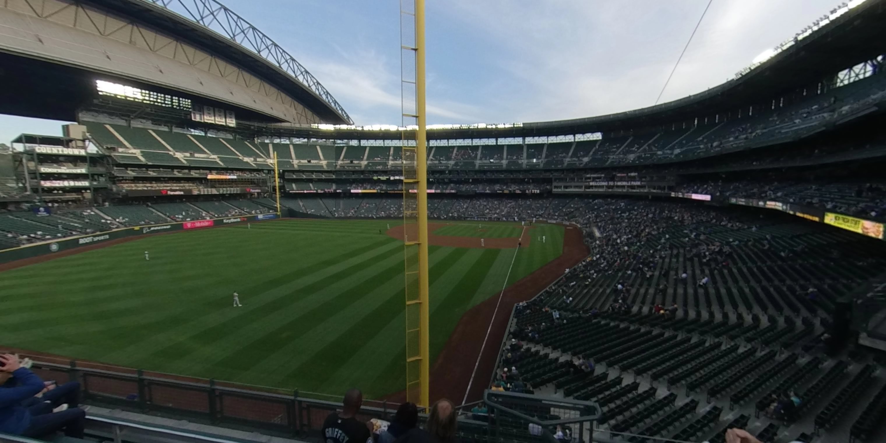 section 180 panoramic seat view  for baseball - t-mobile park