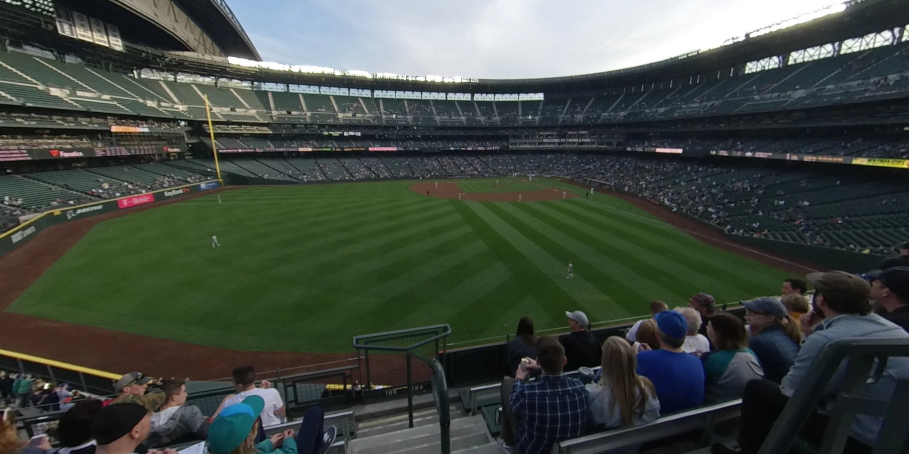 section 184 panoramic seat view  for baseball - t-mobile park