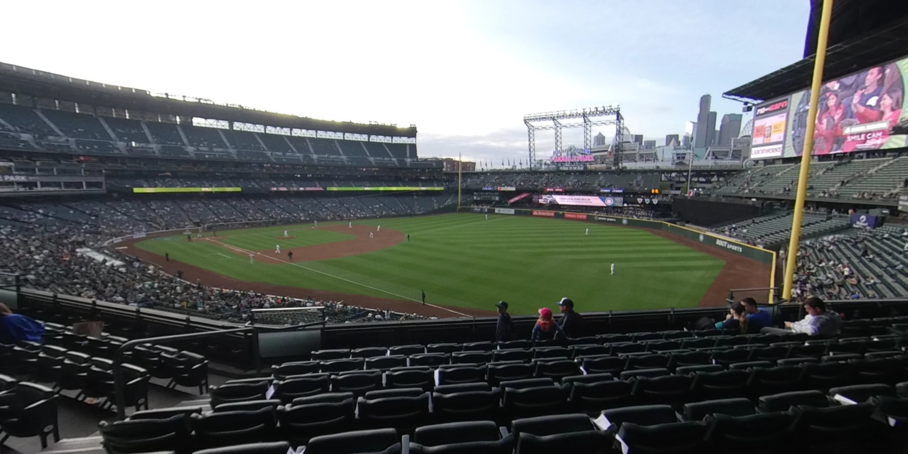 section 213 panoramic seat view  for baseball - t-mobile park