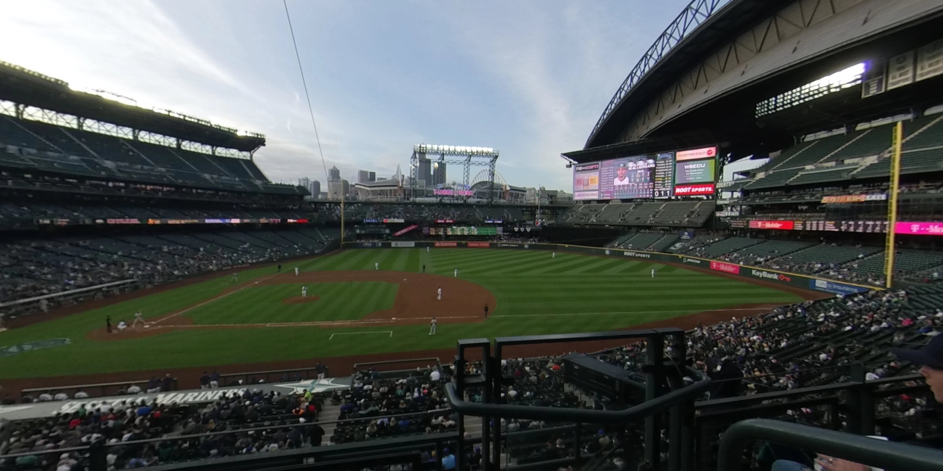section 221 panoramic seat view  for baseball - t-mobile park