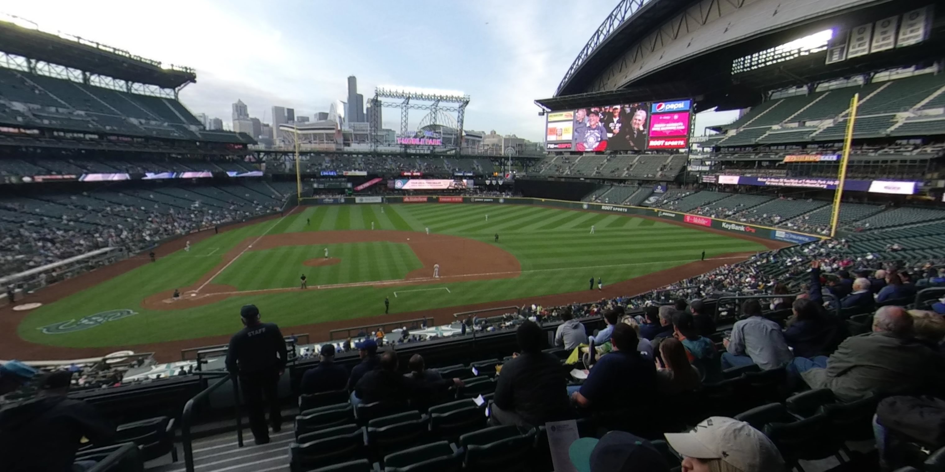 section 223 panoramic seat view  for baseball - t-mobile park