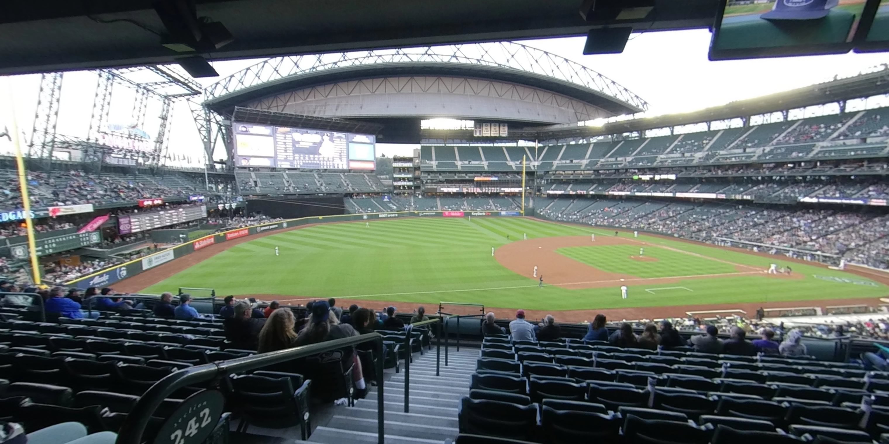 section 242 panoramic seat view  for baseball - t-mobile park