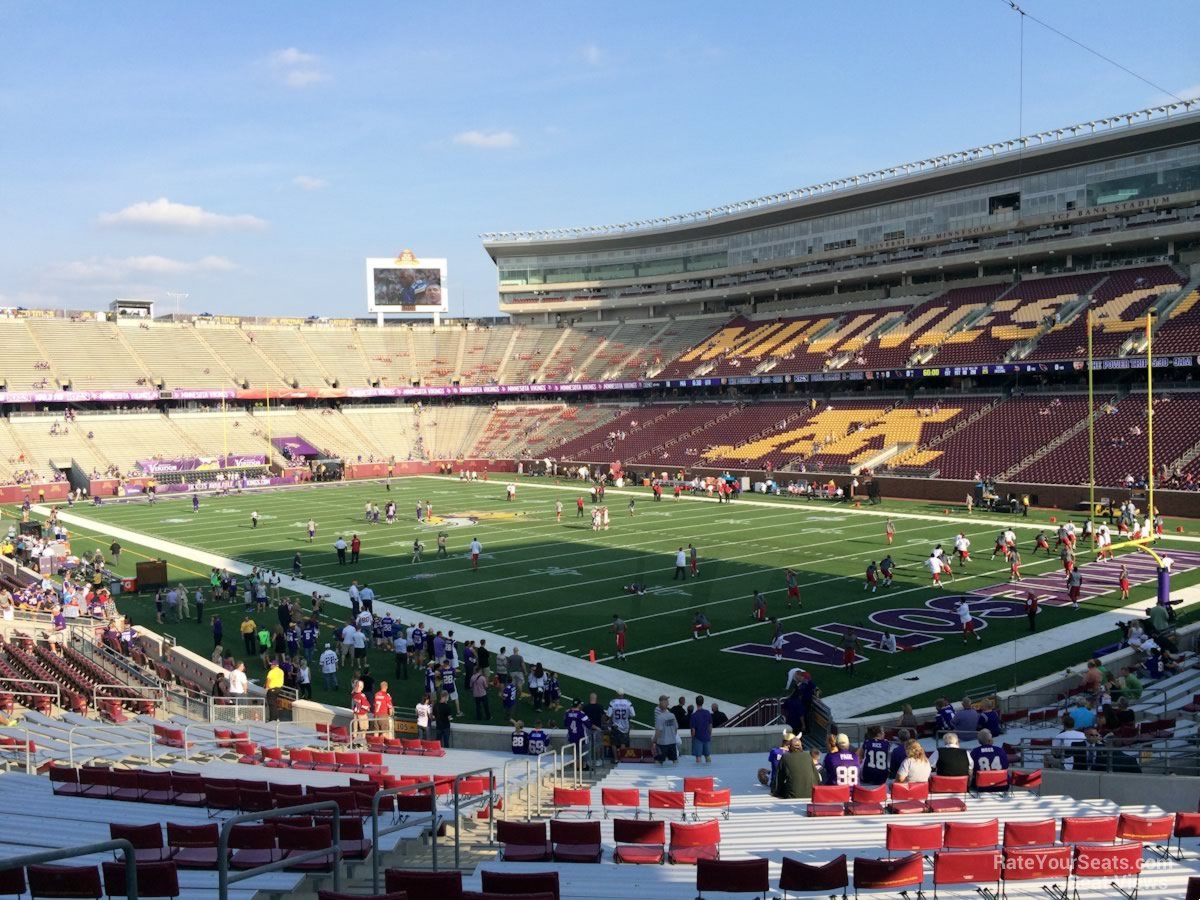 section 101, row 30 seat view  - huntington bank stadium