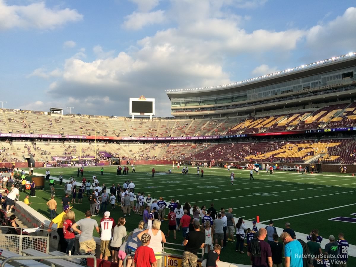 Tcf Bank Stadium Seating Chart Views