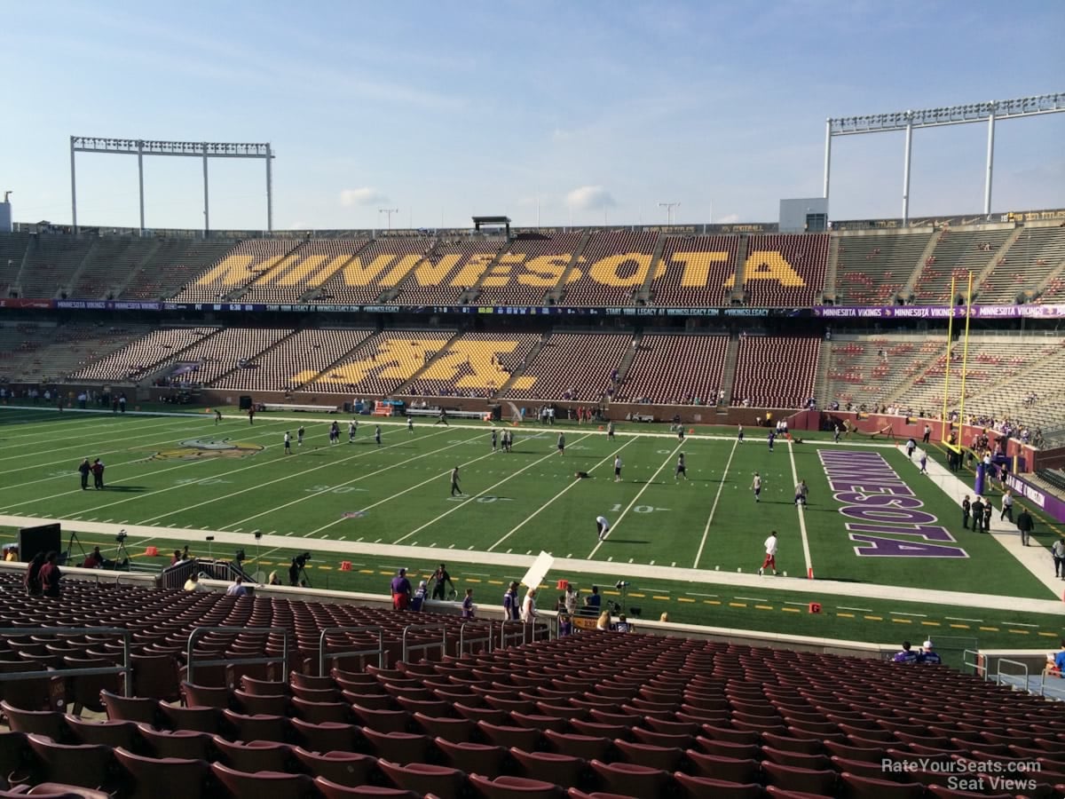 section 137, row 30 seat view for football - huntington bank stadium