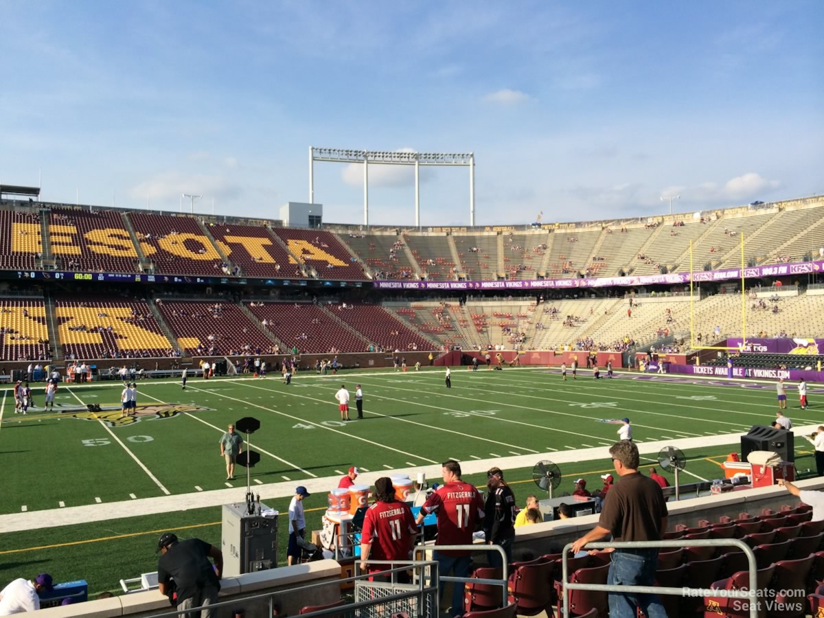 section 141, row 10 seat view  for football - huntington bank stadium