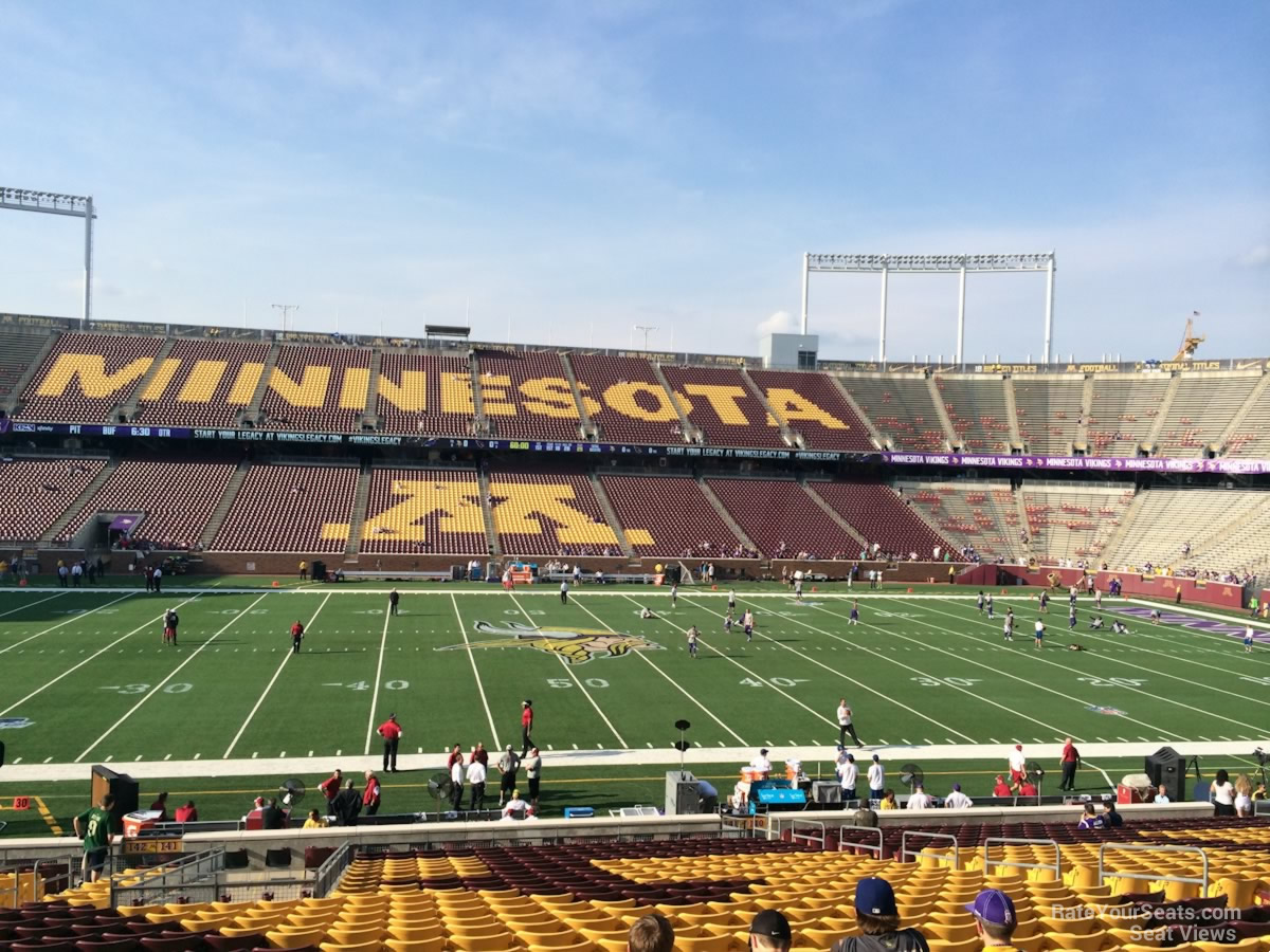 section 141, row 30 seat view  for football - huntington bank stadium