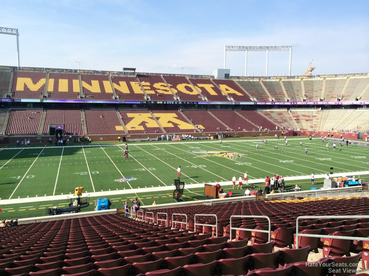section 143, row 30 seat view  for football - huntington bank stadium