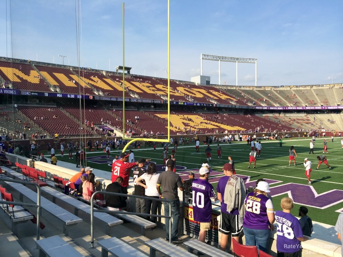 section 148, row 5 seat view  - huntington bank stadium