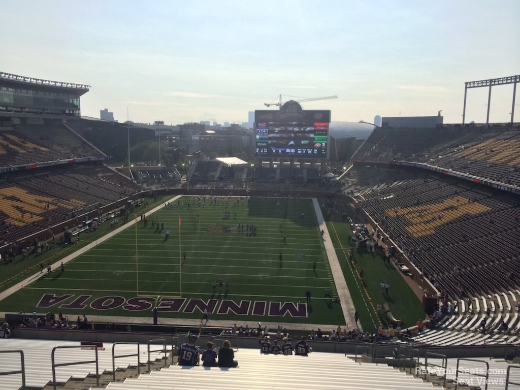 section 224, row 28 seat view  for football - huntington bank stadium
