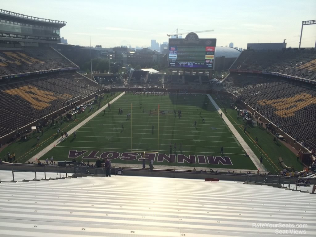 section 225, row 28 seat view for football - huntington bank stadium