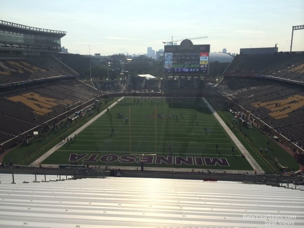 section 226, row 28 seat view  for football - huntington bank stadium