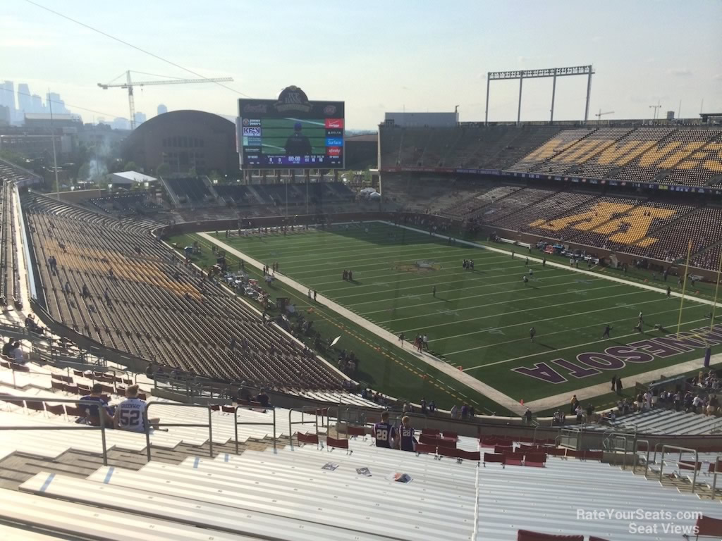 section 232, row 28 seat view  for football - huntington bank stadium
