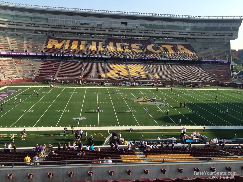 section 212, row 7 seat view  - huntington bank stadium