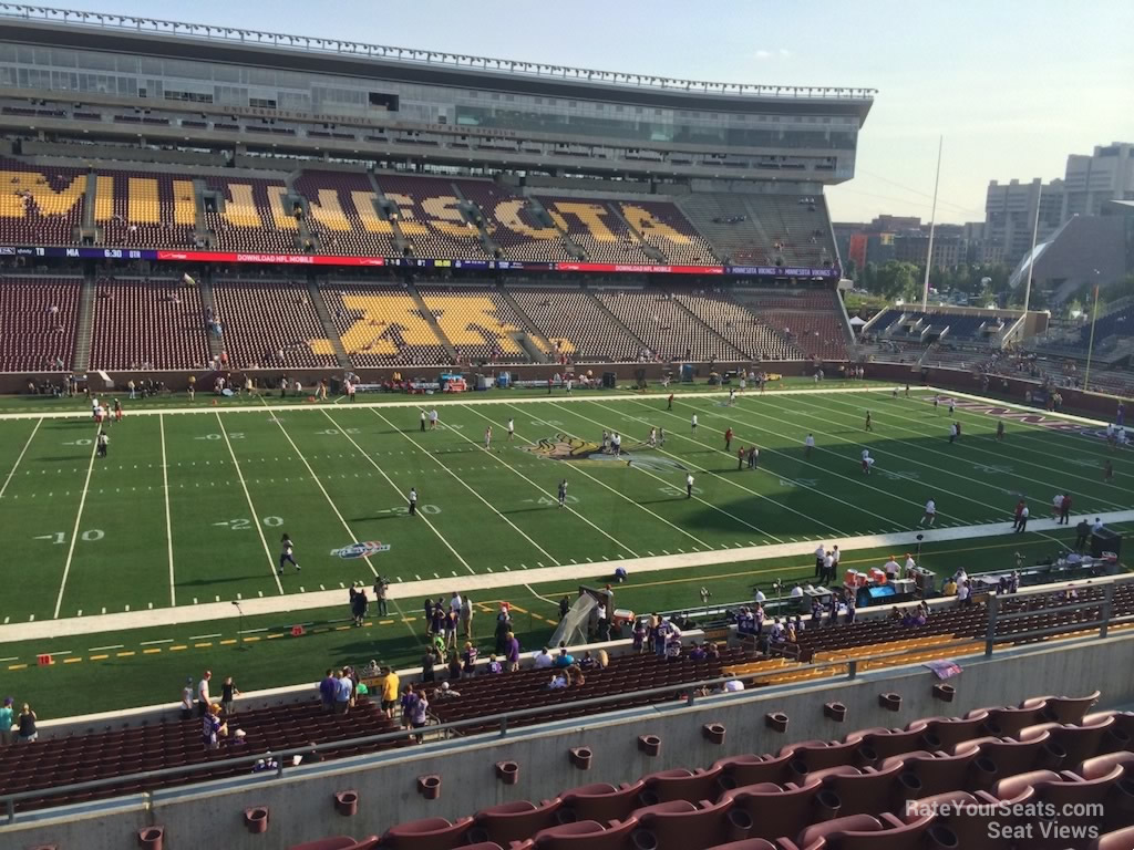 section 213, row 7 seat view  - huntington bank stadium