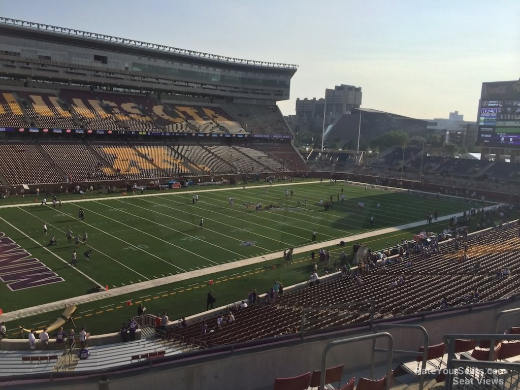 section 216, row 7 seat view  - huntington bank stadium