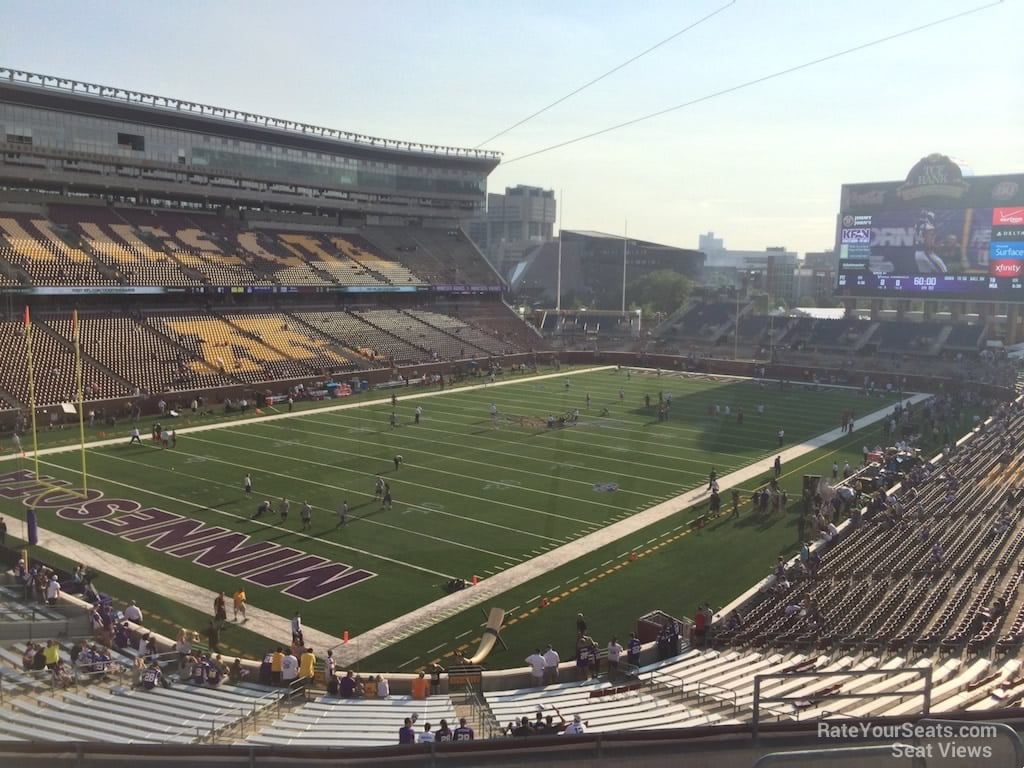 section 219, row 7 seat view  - huntington bank stadium