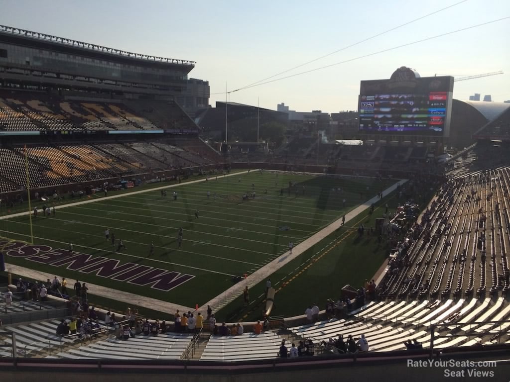 section 220, row 7 seat view  for football - huntington bank stadium