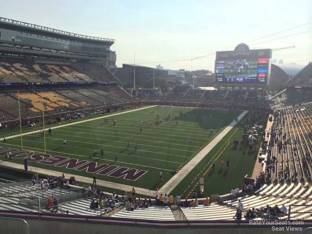 section 221, row 7 seat view  - huntington bank stadium